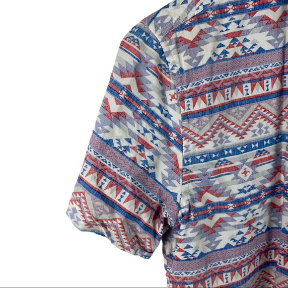 21 MEN | Tribal Print Small Men’s Button Down - Picture 3 of 5